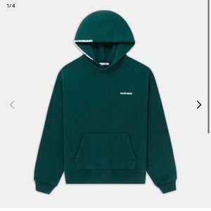 NWT madhappy classic fleece hoodie - pine S
